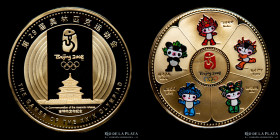 China. Beijing 2008 Olympics. Medalla Fuwa