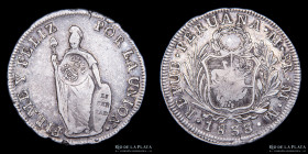 Filipinas. Isabel II. 8 Reales resellado (ND 1834-1837) KM138.2