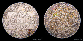 Marruecos. 2 1/2 Dirhams 1903 (AH1321) KMY20.1