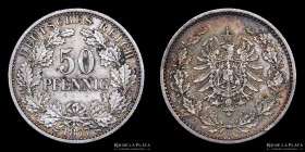 Alemania. 50 Pfennig 1877 B. KM8