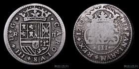 España. Carlos III. Pretendiente. 2 Reales 1710 KMPT5