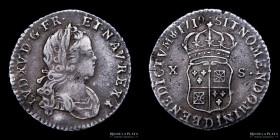 Francia. Luis XV. 10 Sols 1719. KM441