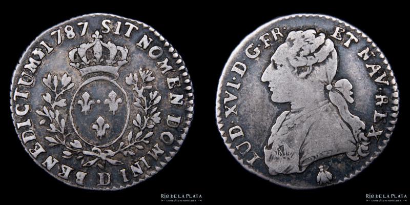 Francia. Luis XVI. 12 Sols 1787. AG.917; 22 mm; 2.9g. DY #1711 (F+)

Estimate:...