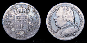 Francia. Luis XVIII. 5 Francs 1814 L. KM702.8
