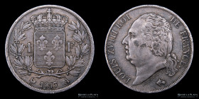 Francia. Luis XVIII. 1 Franco 1817. KM709.1