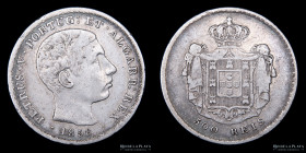 Portugal. Pedro V. 500 Reis 1858. KM498