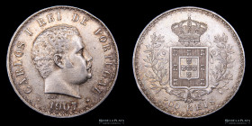 Portugal. Carlos I. 500 Reis 1907. KM535