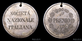 Argentina. 1876. Premio. Societa Nazionale italiana. Plata