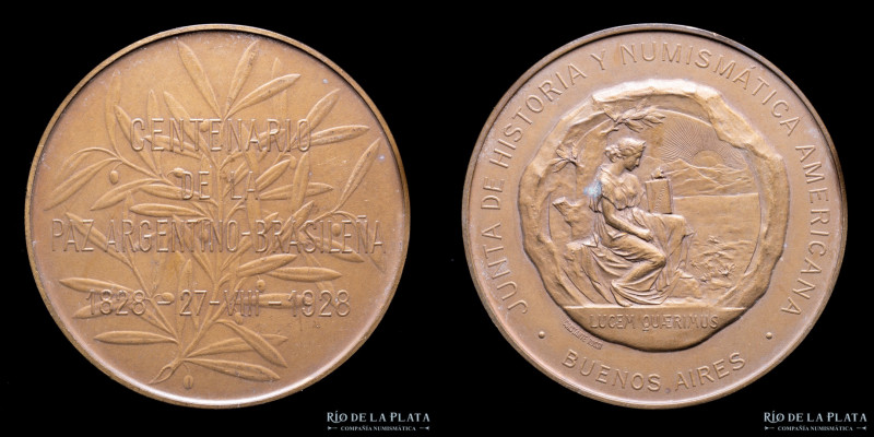 Argentina. 1928. La Junta de Historia y Numismatica Centenario de la Paz con Arg...