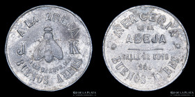 Argentina. Ficha. Publicitaria. Merceria JK. La Abeja. Buenos Ayres