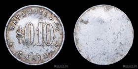Argentina. Ficha. 10 Centavos. Navamuel y Cia. Salta