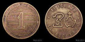 Argentina. Ficha. Valor 1. El Iguazu. El Boqueron. Puyrredon