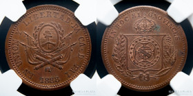 Argentina. Ficha. 1888. Token de juego. Escudo de Brasil. CJ 4.1