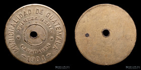 Guatemala. Ficha. 1904.  Carruages. Primera Serie