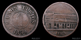 Peru. Ficha. 1859. Baños tibios