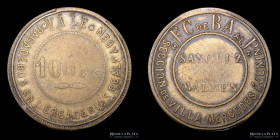 Argentina. Ficha. Ferroviaria. 100 Centavos. FC de Bs As al Pacifico