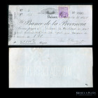 Argentina. Dolores (Buenos Aires) Cheque 1885