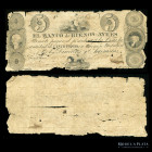 Argentina. Banco Nacional. 5 Pesos 1827. Ps329