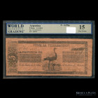 Argentina. Buenos Aires. 5 Pesos Moneda Corriente 1841. Ps378a Rosas. Certificado