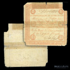 Argentina. Buenos Aires. 1 Peso Moneda Corriente 1844. Ps384a Rosas