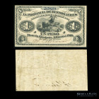 Argentina. Buenos Aires. 1 Peso Moneda Corriente 1869. Ps481a