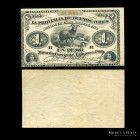 Argentina. Buenos Aires. 1 Peso Moneda Corriente 1869. Ps481b