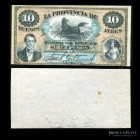 Argentina. Buenos Aires. 10 Pesos Moneda Corriente 1869. Ps485b