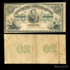 Argentina. Buenos Aires. 20 Pesos Moneda Corriente 1869. Ps486