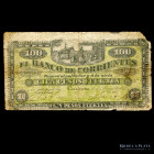 Argentina. Corrientes. 100 Pesos Fuertes 1873. Ps1618