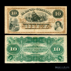 Argentina. Entre Rios. 10 Pesos 1869 Remainder. Ps1607a
