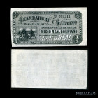 Argentina. Entre Rios. 1/2 Real Boliviano 1867 Remainder. Ps1771r