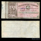 Argentina. Entre Rios. 5 Pesos Boliviano 1867 Remainder. Ps1776r