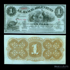 Argentina. Rosario. 1 Peso 1868 Remainder. Ps1531