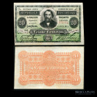 Argentina. Fraccionarios R-Lange. 20 Centavos 1884. P3
