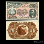 Argentina. Fraccionarios ABN. 20 Centavos 1884. P7a