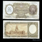 Argentina. 5.000 Pesos 1970 Resello 50 Pesos Ley. P285