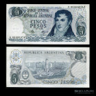 Argentina. 5 Pesos ND 1971-73 Reposicion. P288*