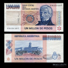 Argentina. 1.000.000 Pesos ND1981-82 Reposición. P310*