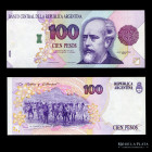 Argentina. 100 Pesos Convertibles. Impresion sin serie, firmas, ni Nº. P345a