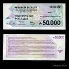 Argentina. Bono Jujuy. 50.000 Australes 1991