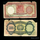 Bolivia. 5.000 Bolivianos 1942. P136