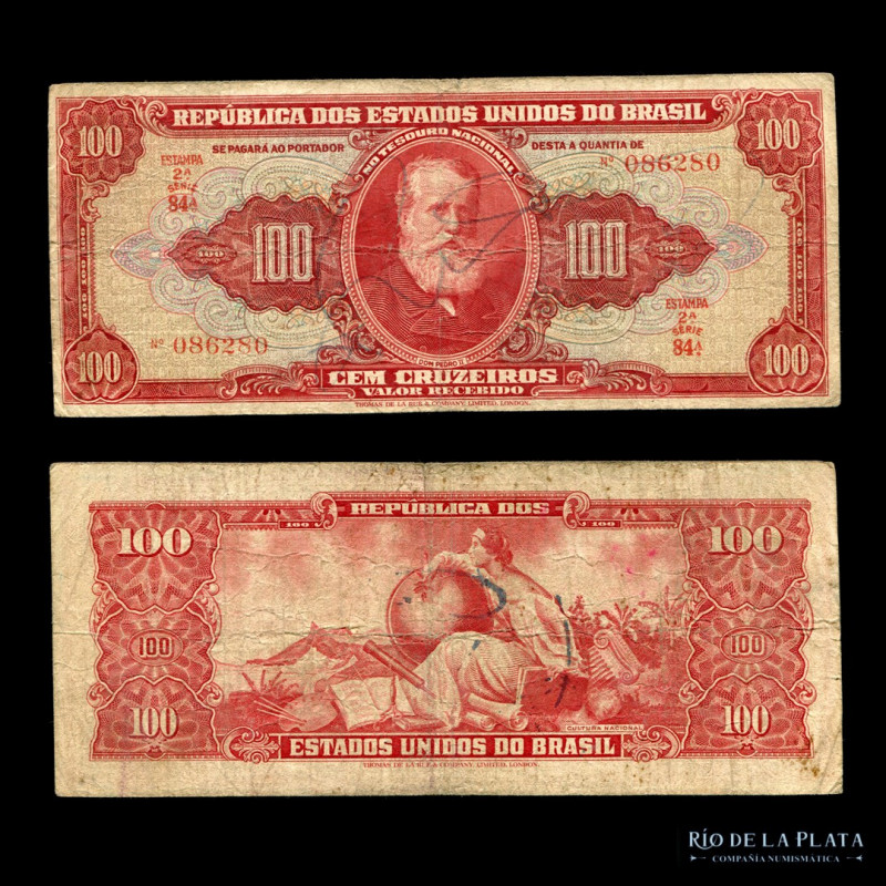 Brasil. 100 Cruzeiros ND1943. P138 (F+)

Estimate: USD 15 - 30