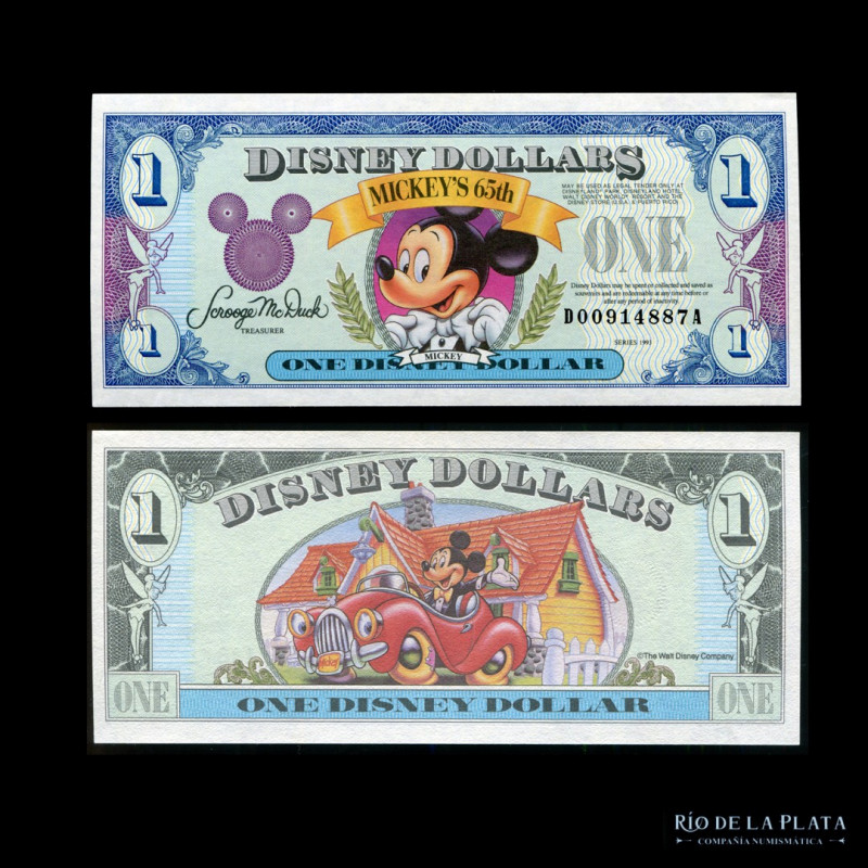 Disney. 1 Dollar 65º Aniversario Mickey Mouse (UNC)

Estimate: USD 20 - 35