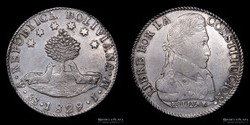 Bolivia. 8 Soles 1829/9 JM. KM97