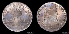 Bolivia. 8 Soles 1835 LM . KM97