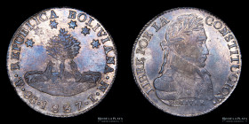 Bolivia. 8 Soles 1837 LM . KM97