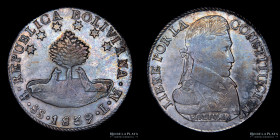 Bolivia. 8 Soles 1839 LM . KM97