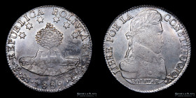 Bolivia. 8 Soles 1839 LR . KM97