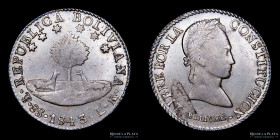 Bolivia. 8 Soles 1843 LR . KM103