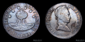 Bolivia. 8 Soles 1844 R . KM103